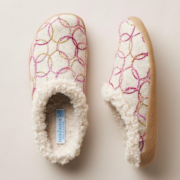Sundance Shoes - SUNDANCE Foxtrot Wool & Fleece Slippers - Women’s Size 37 (US 7) - NEW IN BOX